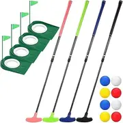 kowaku Retractable Golf Putter, Adjustable, Left and Right Handed Putter, with Balls, Two Way Golf Putter for Garden Home Indoor
