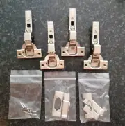 Lot Of 4 Blum 71B3750 110° Inset CLIP Top BLUMOTION Soft-Close Screw-on Hinges
