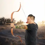 Recurve Bow Expoxy Resin Bow Limbs Target 31.5" 7.8mm Mixed Carbon Arrows Quiver