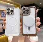 Acrylic Hard Case For iPhone 16 15 14 13 12 Pro Max Plus Clear Shockproof Cover