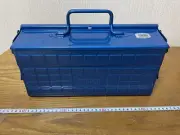 TRUSCO 2-tier tool box 350X160X215 Blue ST-350-B Storage case Movable handle New