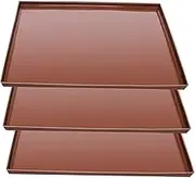 NAMOARLY 3pcs Silicone Dehydrator Tray Reusable Baking Mats for Fruit Vegetable Drying Heat Resistant Easy to Clean for Home Use for Making Dried Snacks
