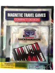 Backgammon Travel Sights Magnetic Travel Games By Halex (Excalibur)-New CD Case