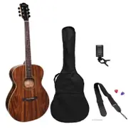 Sanchez Left Handed Acoustic Small Body Guitar Pack (Rosewood)