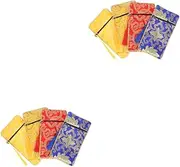 Beaupretty 2sets Brocade Jewelry Bags Ethnic Style Pouches for Present Storage Durable and Convenient for Outdoor Travel Office and Special Occasions Each 4pcs*2