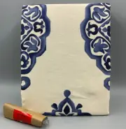Pottery Barn Asher Medallion Blackout Drape Curtain Twilight Blue 108" #Q124H