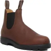 Blundstone 1445 Mens Leather Matt Chelsea Boots In Brown Size US 7 - 13
