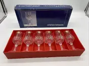 New Set of 6 Vintage Cristal d'Arques Longchamp 6.5” Crystal Wine Glasses