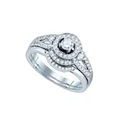 1/2CT-Diamond 1/5CT-CRD BRIDAL SET