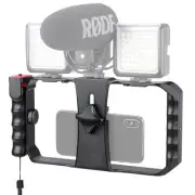 Smartphone Video Rig, Filmmaking Vlogging Cage, Phone Stabilizer Tripod Mount...