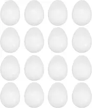 Plastic Easter Eggs Bulk: 48Pcs Prefilled Easter Eggs Empty, 3 Inch White Eggs for Easter Basket Stuffers Fillers Party Favor Easter Egg Hunt Classroom Prize