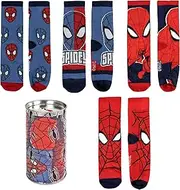 [Spiderman] Pack of 6 boys' socks with many different patterns and designs