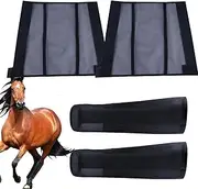 Mlllokfki Fly Leggings for Horses, Fly Boots for Horses | Reusable Horse Leggings | Fly Boots Horses, Fly Leggings, Horse Boots, Ensures Comfort Reduces Trampling