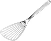1Pc Stainless Steel Steak Shovel Slotted Turner for for Teppanyaki Pizza More Kitchen Tool for Frying Serving Snacks