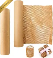 Honeycomb Cushioning Wrapping Paper, 30cm x 30m, Eco-Friendly Kraft