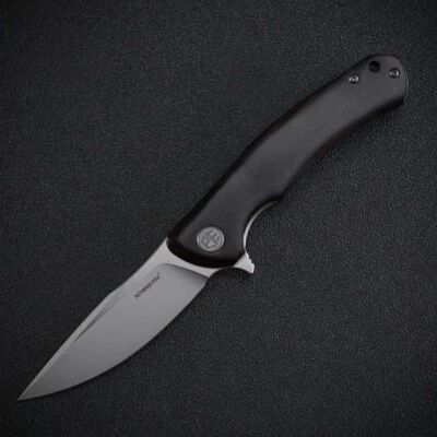 Petrified Fish Warrior Black G10 K110 Satin PF949DS