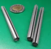 Zinc Plate Steel Slotted Roll Spring Pin, 1/4" Dia x 2 3/4" Length, 50 pcs