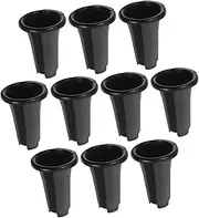 COOPHYA 10-Pack Orchid Flower Pot Set Large Elevated Heavy Duty Pp Material Garden Nursery Pots for Plants