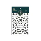1 Sheet Women Nail Patches White Black Rose Manicure Different Patterns