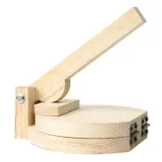 Wood Press Wood Dumpling Dough Pressing Tool Hardwood Tortilla Press