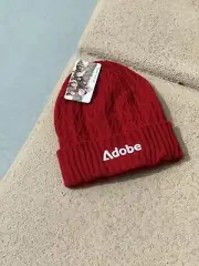 Red ADOBE Sundance film festival beanie
