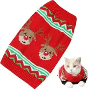 Christmas Puppy Sweaters - Soft Dog Shirts Warm Dog Sweater | Breathable Knitted Pet Accessories Dog Cloth for Cats & Kittens
