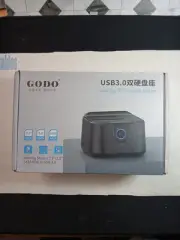 GODO-Dual Bay Hard Drive Docking Station USB 3.0 to SATA Hard Drive Dock