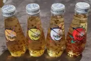 COMPLETE 4 SET ORBITZ 1990's UNOPENED LAVA LAMP SODA DRINK SEALED EXTREMELY RARE