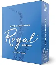 D'Addario Royal by Alto Sax Reeds, Strength 2.0, 10-pack