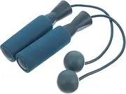 BESPORTBLE Cordless Skipping Rope Outdoor Jump Rope Fitness Jump Rope Workout Jump Rope with Ball Bearings Ropeless Skipping Rope for Fitness Women Steel Wire Blue
