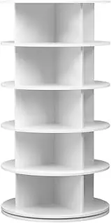 Lauft 360 Swivel Rotating Shoe Rack Tower Book Storage Organizer Display Stand | Spinning Shoe Display Rack (5 Tier)