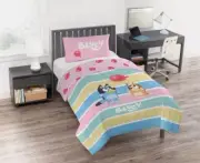 Bluey Kids 2-Piece Twin/Full Reversible Comforter and Pillowcase Bed Set NEW