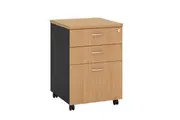 GP OMsystem Commercial Office Mobile Pedestal 2 Drawers & 1 File