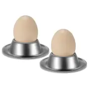 Egg Cup Holder Set of 2 Pack,Stainless Steel Egg Cups Plates Tableware2660