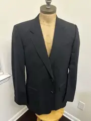 Yves Saint Laurent Blazer Black Mens Uniform EU 56 US XL/46 Made In Italy