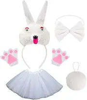 Bunny Costume Kids, Bunny Outfit, Adjustable Soft Rabbit Clothes For Cosplay, Easter, Halloween Parties, Christmas Festivities, Anime Conventions