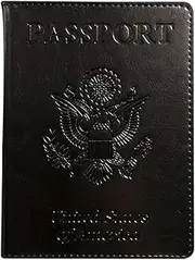 [CHUAN boutique] Passport Holder with Multiple Card Slots, US Passport Holder, Multifunctional Handmade Vintage PU Leather Passport Bag