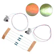 HO Scale Railroad Ground Signal in Red and Green with Compatible Resistors
