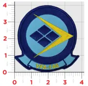 NAVY VFA-146 BLUE DIAMONDS SQUADRON EMBROIDERED PATCH HOOK & LOOP