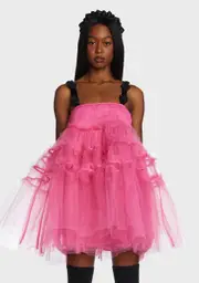 [Sister Jane] Pink Moonlight Meadow Tulle Mini Dress