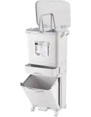 [Furb] Kitchen Sorting Trash Bin 42L in White