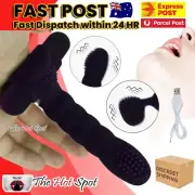 Giant Finger Vibrator Clitoris Vibe Clit USB Rechargeable Massager Sex Toy