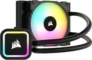 Corsair H60x RGB ELITE Liquid CPU Cooler - 16 Dynamic RGB LEDs - SP120 RGB ELITE Series PWM Fan with AirGuide Technology - Intel LGA 1700, 1200, 115X, 2066, AMD AM5/AM4 Sockets - Black