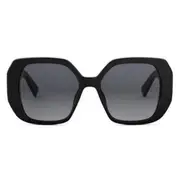 Bulgari Geometric Frame Sunglasses 54 Gray