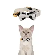 ANYWAGS Cat Collar Spotted Bow Small with Safety Buckle, Bell, and Durable Strap Stylish and Comfortable Pet Accessor