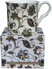 Jacobean Paisley Design Fine Bone China Palace Tea Coffee Cup Mug