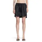 [TOTEME] Monogram Silk PJ Shorts Black&White