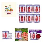 SMT San Merican Crushed Canned Tomatoes - 28 Ounce Pack of 6 - Grown