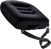 MOTRAIN Universal Memory Foam Car Booster Seat Cushion, Adjustable Height & Pain Relief Pad for Driving, Office Chair & Wheelchair, Breathable Mesh Cover (Black)