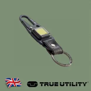 【TRUE UTILITY】英國多功能充電型LED鈕扣燈鑰匙圈CLIPLITE(TU918)